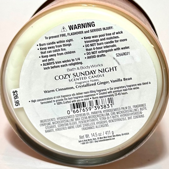 COZY SUNDAY NIGHT 3-Wick Candle - Picture 3 of 5